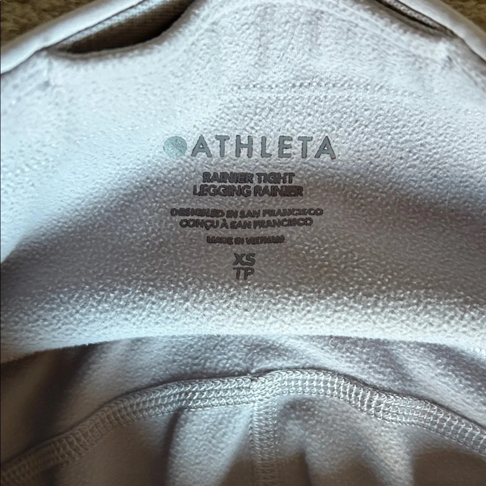 Athleta Light Gray Rainier Tights - Picture 2 of 4